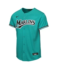 Nike Big Boys and Girls Teal Miami Marlins Alternate Replica Jersey
