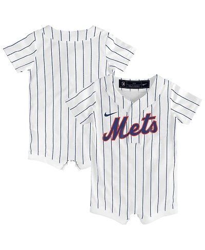 Nike Baby Boys and Girls White New York Mets Home Replica Romper Jersey