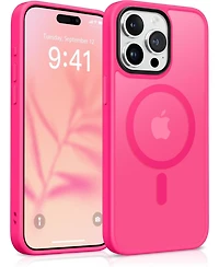 Gonez Magnetic for iPhone 15 Pro Max Case,Compatible with MagSafe,Slim Translucent Matte Back Shockproof Phone Protective Case
