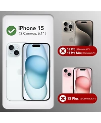 Gonez Magnetic for iPhone 15 Case Anti-Scratch Microfiber Lining Shockproof Protective Silicone Phone Cover