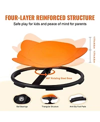 Mecale Elephant Kids 360degree(s) Swivel Sensory Chair with Non-Slip Base, 220 lb Capacity