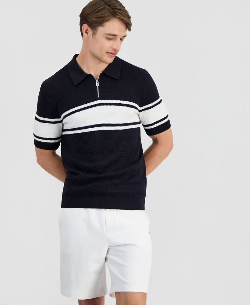 Hugo by Boss Men's Sholton Colorblock Zipper Polo Shirt