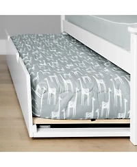 Max and Lily Full Bed Frame with Trundle, Solid Wood Platform Storage