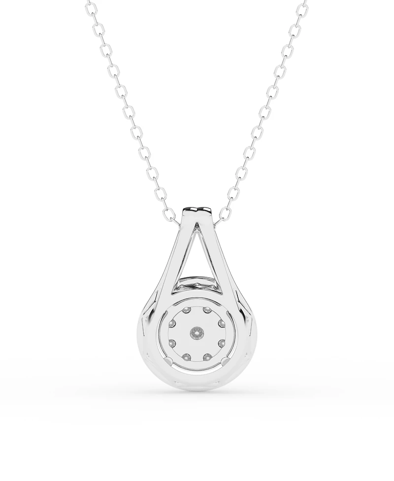 Diamond Pendant 18" Necklace (1/2 ct. t.w.) in Sterling Silver