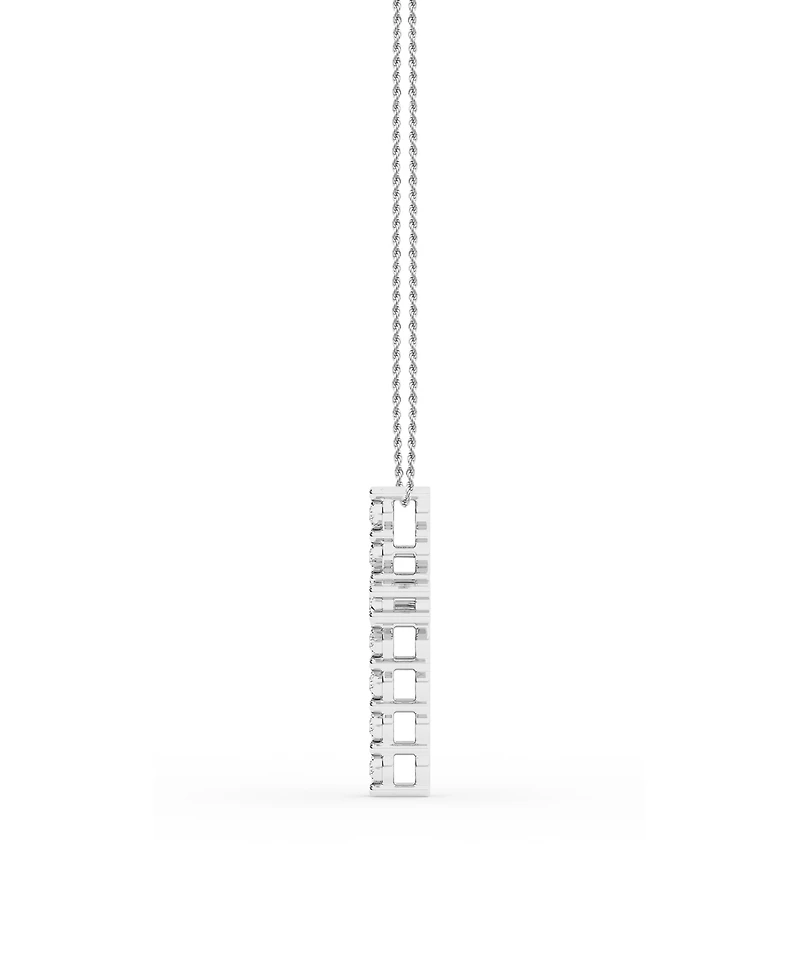Diamond Cross Pendant Necklace (1/4 ct. t.w.) in Sterling Silver