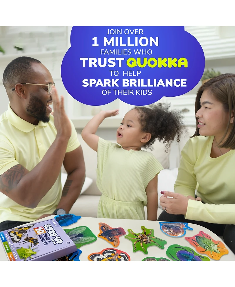 Quokka 40 Big PieceToddler Puzzles Ages 2-4 - 8 Realistic Animal Shapes