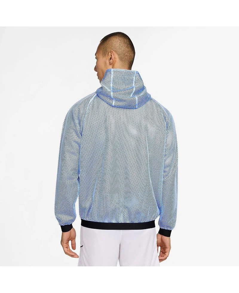 Nike Men's Light Blue Uruguay National Team 2026 Anthem Mesh Dri-fit Full-Zip Hooded Jacket