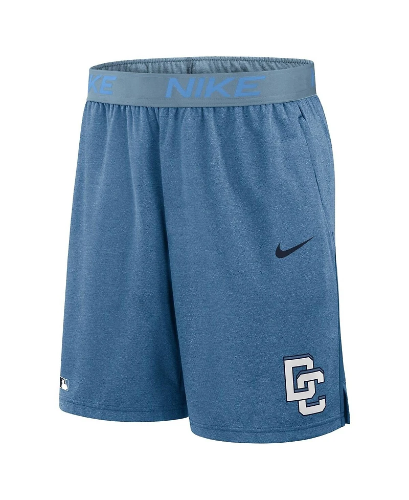 Nike Men's Blue Washington Nationals Authentic Collection City Connect Dri-fit Knit Shorts