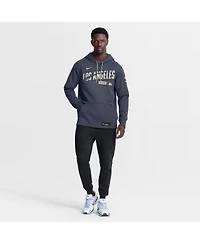 Nike Men's Navy Los Angeles Dodgers Authentic Collection City Connect Therma-fit Hoodie