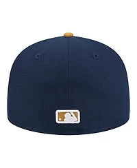 New Era Men's Navy/Khaki York Yankees Two-Tone Color Pack 59FIFTY Fitted Hat