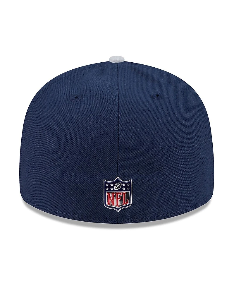 New Era Men's Navy/Silver Dallas Cowboys 2026 Nfl Draft Pre-Curved 59FIFTY Fitted Hat