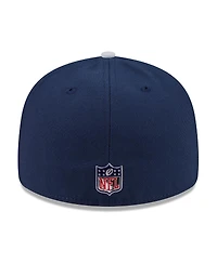 New Era Men's Navy/Silver Dallas Cowboys 2026 Nfl Draft Pre-Curved 59FIFTY Fitted Hat