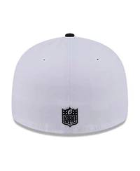 New Era Men's White/Black Pittsburgh Steelers 2026 Nfl Draft Pre-Curved 59FIFTY Fitted Hat