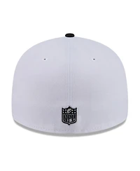 New Era Men's White/Black Dallas Cowboys 2026 Nfl Draft Pre-Curved 59FIFTY Fitted Hat