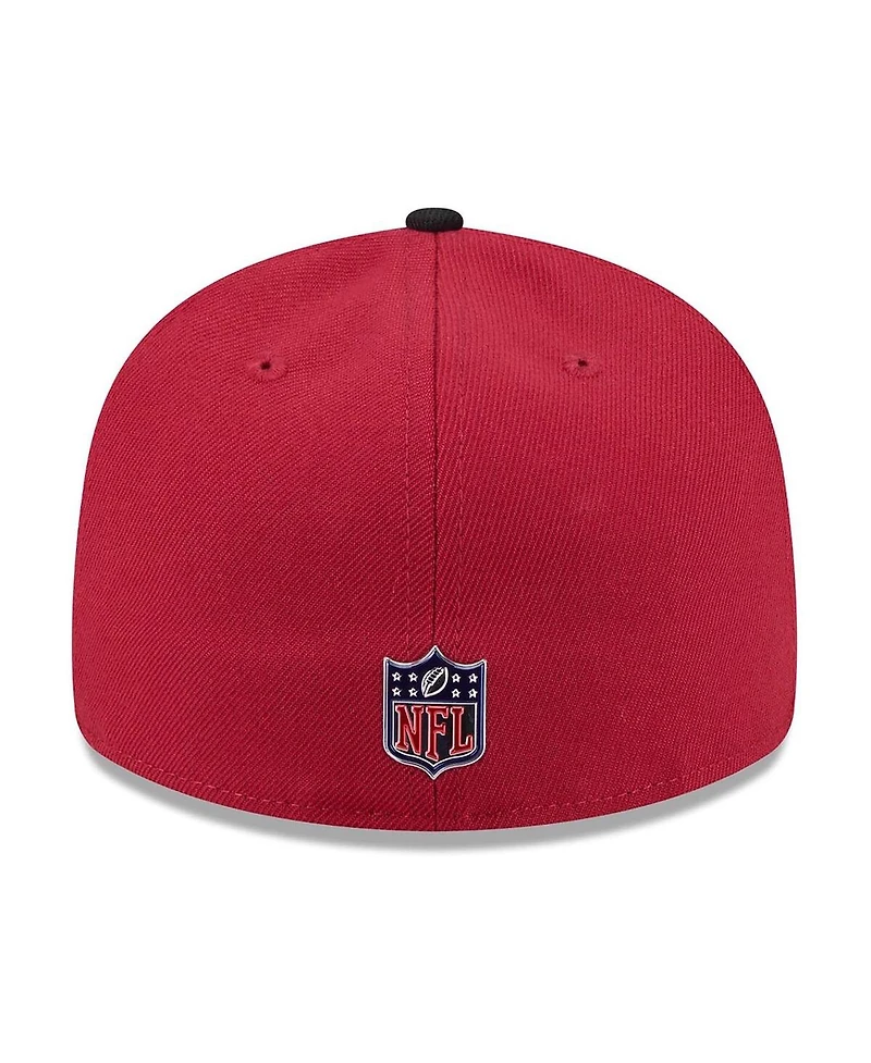 New Era Men's Cardinal/Black Arizona Cardinals 2026 Nfl Draft Pre-Curved 59FIFTY Fitted Hat