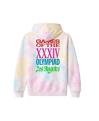 Fanatics Men's White LA28 Superbloom Collection Tie-Dye Hoodie