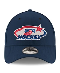 New Era Men's Navy Us Hockey 9FORTY Adjustable Hat