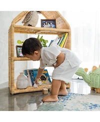 Momiji Alaya Handcrafted Rattan Kids House Shelf