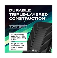 Adata HD710 Pro 1TB Usb 3.1 IP68 Waterproof/Shockproof/Dustproof Ruggedized External Hard Drive (AHD710P-1TU31-cbk)