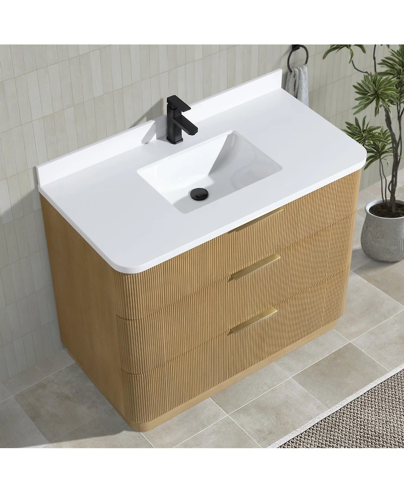 Ari Bath, Calamigo 42", Oak Finish