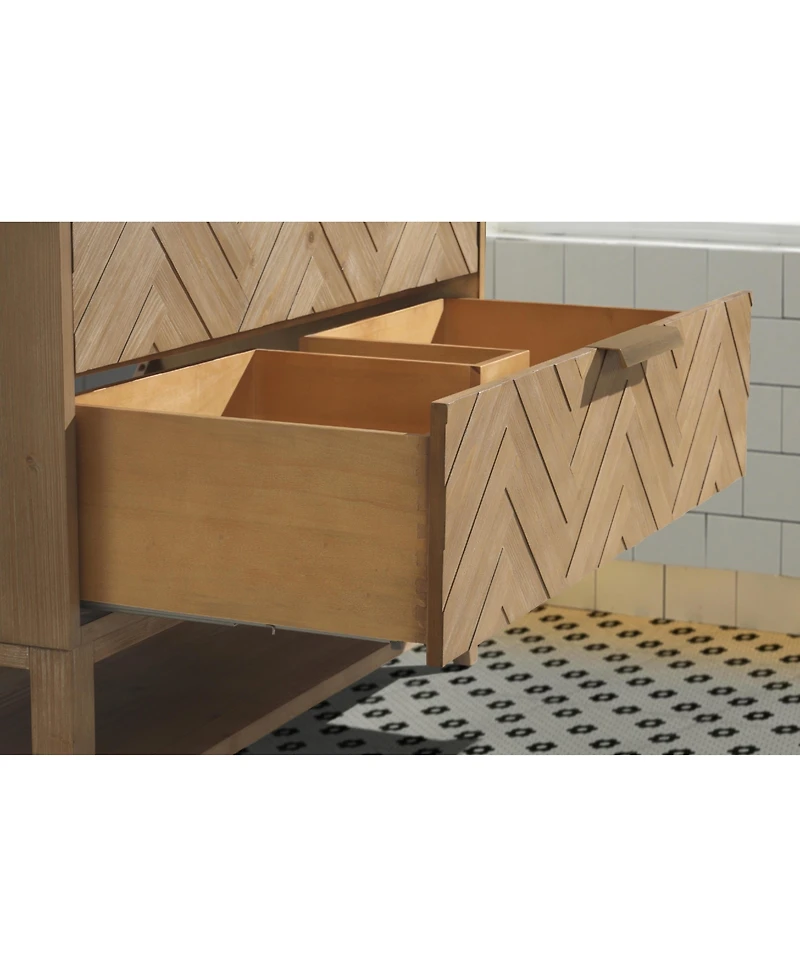 Ari Bath 42" Carlsbad Freestanding, Weathered Fir Finish