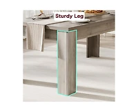 gaomon 4-6 Person 63" Farmhouse Rectangular Dining Table