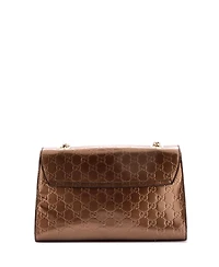 Pre-Owned Gucci Medium Emily Chain Flap Bag Guccissima Patent