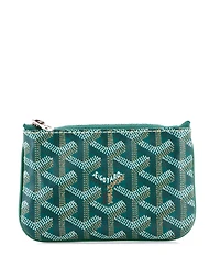 Pre-Owned Goyard Nano Senat Zip Key Pouch Coated Canvas