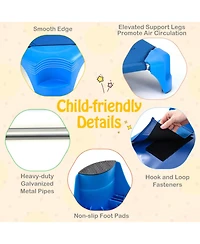 Gouun 52 Inch Kids Stackable Daycare Cots 6 Pack Portable Nap Beds