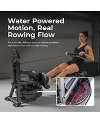 Sunny Health & Fitness Smart Water Rowing Machine