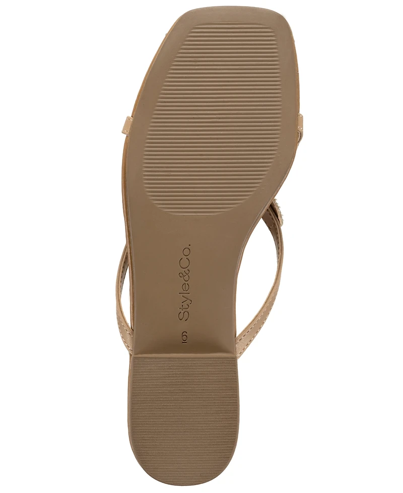 Style & Co Women's Alanaa Starfish Beaded Flat Sandals, Macy's Exclusive
