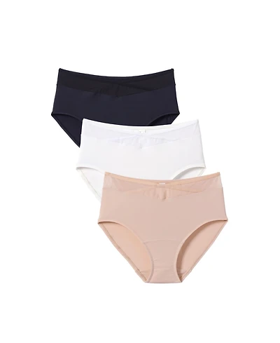 Comfort Choice Women's 3-Pack Microfiber Brief