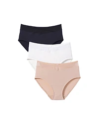 Comfort Choice Women's 3-Pack Microfiber Brief