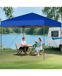 Slickblue Outdoor Pop Up Canopy Tent with Carry Bag and 8 Stakes