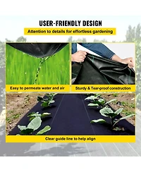 Sugift Premium Weed Barrier Fabric, Heavy Duty, Woven Geotextile Fabric