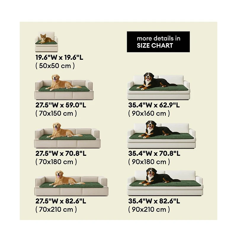 FunnyFuzzy Soft Flannel Breathable Sofa Seat Pad