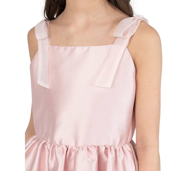 Rare Editions Girls' 7-16 Square-Neck Sleeveless Dress
