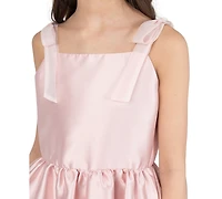 Rare Editions Girls' 7-16 Square-Neck Sleeveless Dress