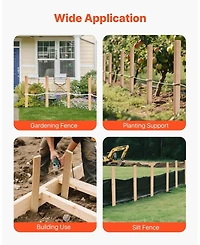 Sugift Wooden Garden Stakes, 25 Pcs 36 x 0.5 x 1.5 inches, Fir Wood Plant Support Stakes