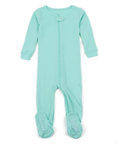 Leveret Baby Unisex Solid Color Cotton Footed One-Piece Pajamas