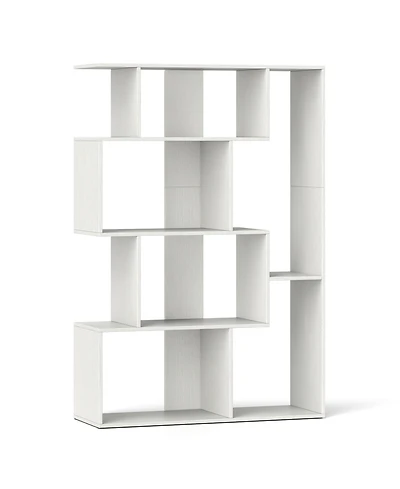 Gouun 47 in 6-Cube Geometric Open-Back Bookshelf with Reinforced Back Panel