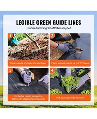 Sugift Premium Heavy Duty Weed Barrier, 3Feetx50Feet, Woven Geotextile for Garden and Driveways