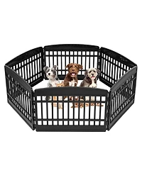 Iris Usa Dog Playpen, 6-Panel 24" Pet Playpen, Puppy Playpen, Indoor/Outdoor Dog Pen, 60 x 60 x 24, Foldable, Customizable