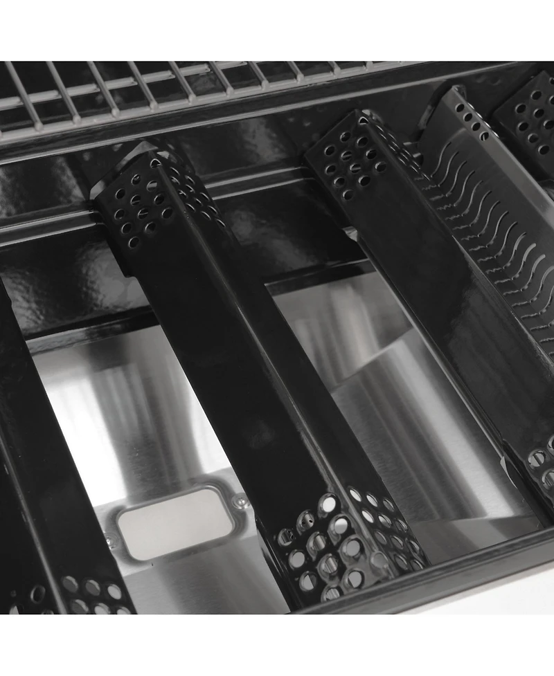 Monument Grills Mesa 415BZNG Stainless Natural Gas Grill with Broil-Zone and Glass Clearview