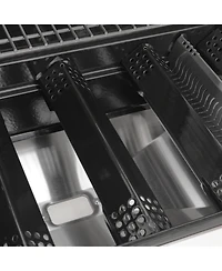 Monument Grills Mesa 415BZNG Stainless Natural Gas Grill with Broil-Zone and Glass Clearview