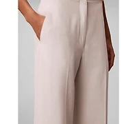 Calvin Klein Women's Wide-Leg Straight-Fit Dress Pants