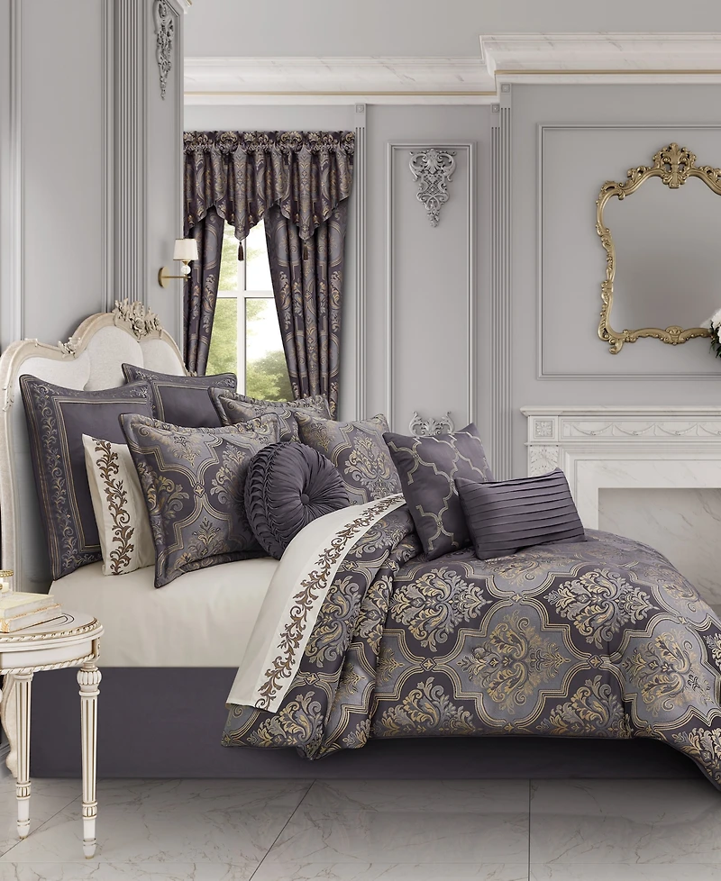 Five Queens Court Manchester Window Ascot Valance, 40" x 21"