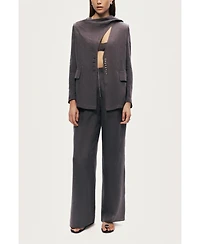 Nocturne Women's Asymmetrical Draped Tailored Jacket