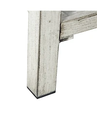 Outsunny 5-Piece Outdoor Pe Rattan Wicker Patio Furniture Set, Cushions, 1 Loveseat, 2 Armchairs, 1 Faux Wood Slat Two-Tier Center Coffee Table, 1 Two