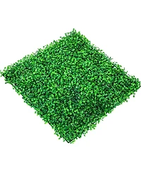 Sugift Artificial Boxwood Hedge Panels Set of 6, 20" x 20", for Outdoor/Indoor Decor